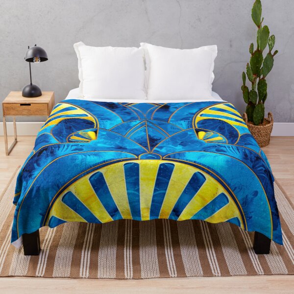 Item preview, Art Deco Royal Blue And Golden Hues Design designed and sold by DEC02.