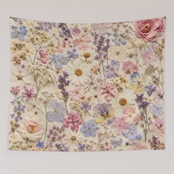 Item preview, Pastel Blossom Herbarium – Vintage Pressed Wildflower Watercolor Collection designed and sold by Oonward2021.