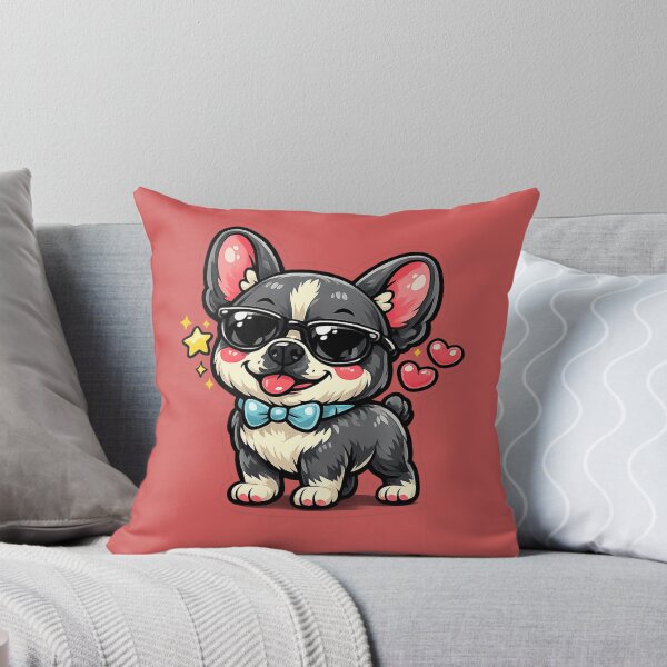 Item preview, Cool Gray French Bulldog Kawaii  designed and sold by Tkhtbrand ⭐️⭐️⭐️⭐️⭐️.