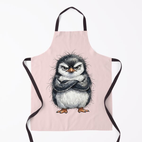 Item preview, Cute Angry Penguin Crossing Arms Grumpy Moody Animal Art designed and sold by BreezifyDesignStudio.