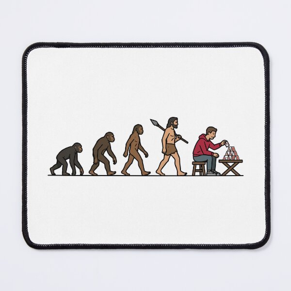 Item preview, Evolution of the Fun Card Player - Homo Sapiens designed and sold by Rocamisetas.