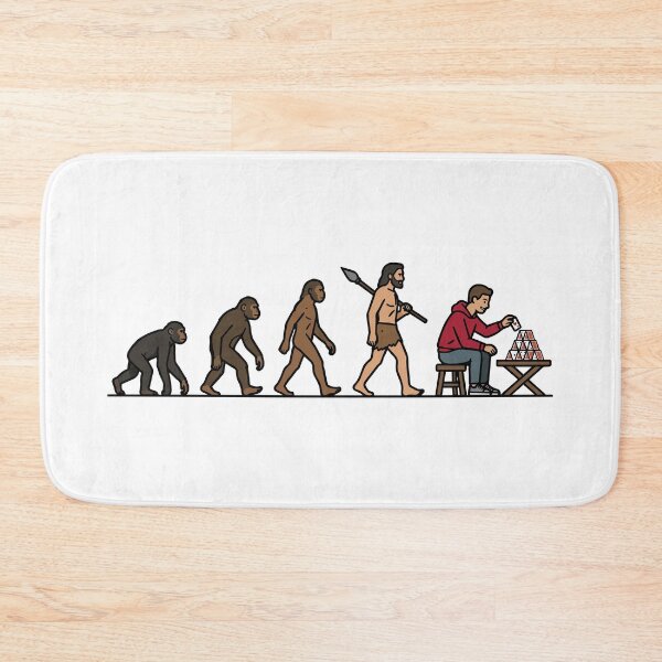 Item preview, Evolution of the Fun Card Player - Homo Sapiens designed and sold by Rocamisetas.