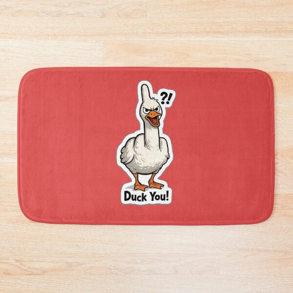 Item preview, Duck You! – Funny Hand Duck Sticker designed and sold by Tkhtbrand ⭐️⭐️⭐️⭐️⭐️.