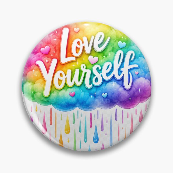 Item preview, Love Yourself Rainbow Cloud Colorful Rain designed and sold by Luminous Kind.