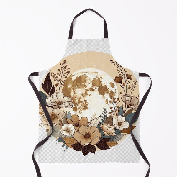 Item preview, Boho Moon Floral Illustration | Neutral Celestial Flower Art designed and sold by GalleryPeak.