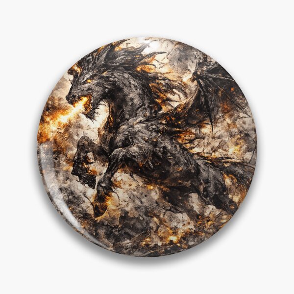 Item preview, Dark Fire Unicorn Fantasy Dragon Horse designed and sold by Idans.