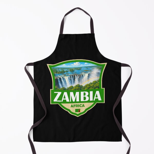 Item preview, Zambia Illustration Retro Badge designed and sold by KrisSidDesigns.