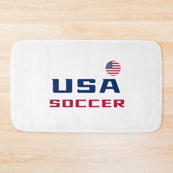 Item preview, USA Soccer T-Shirt with Flag – Blue & Red Text – World Cup 2026 American Fan Tee | Uncle Jichuan designed and sold by Uncle-Jichuan.