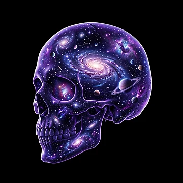 Artwork thumbnail, Cosmic Skull by Stickersdevelop
