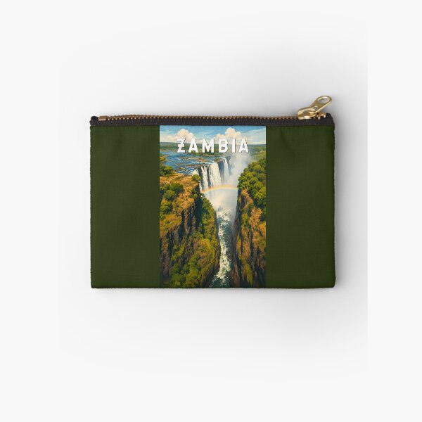 Item preview, Zambia Illustration Travel Art Vintage designed and sold by KrisSidDesigns.