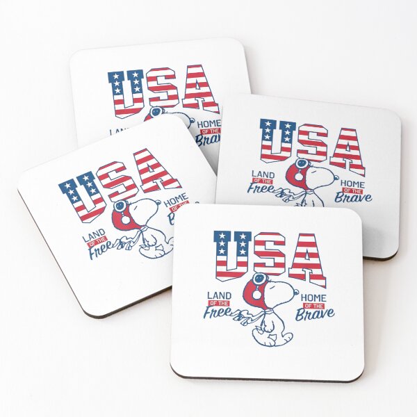 Item preview, Snoopy Flying Ace USA Land Of The Free Patriotic designed and sold by Dimeure-ART.