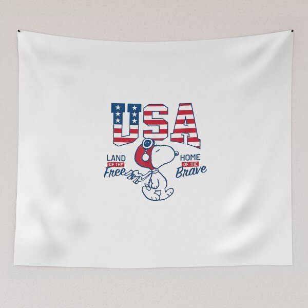 Item preview, Snoopy Flying Ace USA Land Of The Free Patriotic designed and sold by Dimeure-ART.