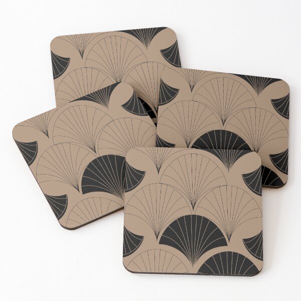 Item preview, Art Deco Clay-Colored and Black Abstract Pattern designed and sold by DEC02.
