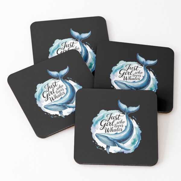 Item preview, Just a Girl who love whales. Watercolor sea ocean party. designed and sold by SapfireStuArt.