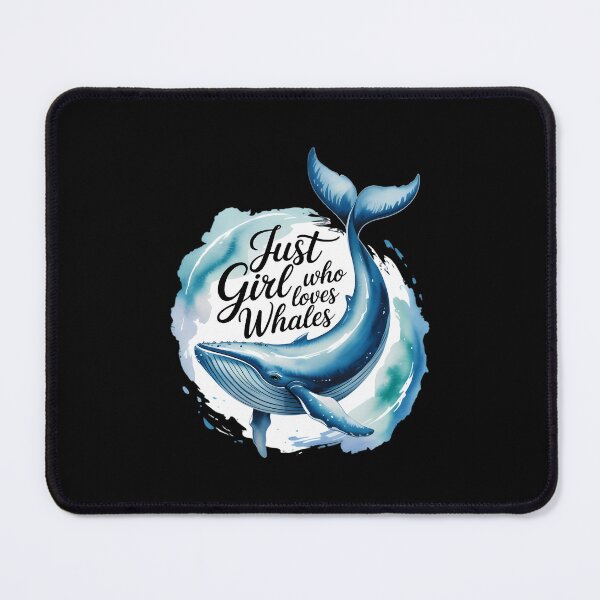 Item preview, Just a Girl who love whales. Watercolor sea ocean party. designed and sold by SapfireStuArt.
