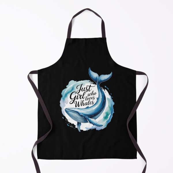 Item preview, Just a Girl who love whales. Watercolor sea ocean party. designed and sold by SapfireStuArt.