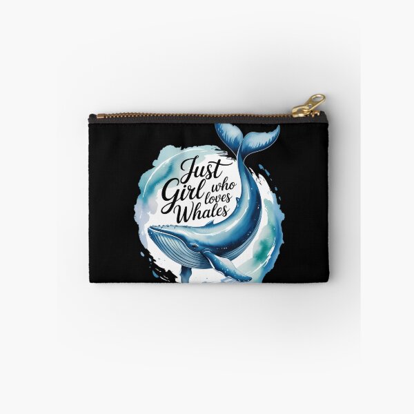 Item preview, Just a Girl who love whales. Watercolor sea ocean party. designed and sold by SapfireStuArt.