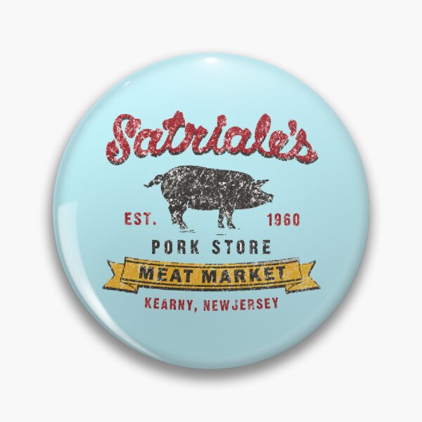 Item preview, Satriale's vintage meat market logo designed and sold by NoThoughtsCat.