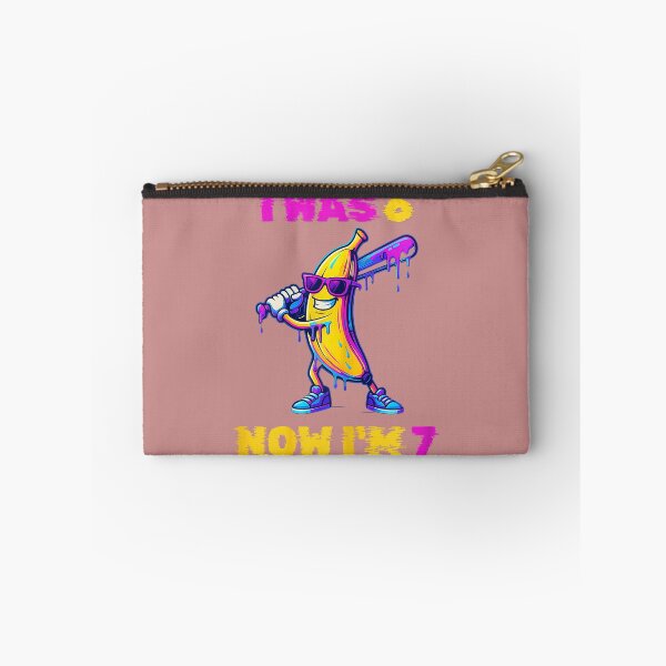 Item preview, I was 6 Now I'm 7 Baseball Birthday Banana Ice Cream Drip designed and sold by MacosLucia.