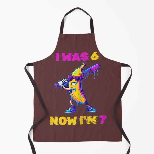 Item preview, I was 6 Now I'm 7 Baseball Birthday Banana Ice Cream Drip designed and sold by MacosLucia.