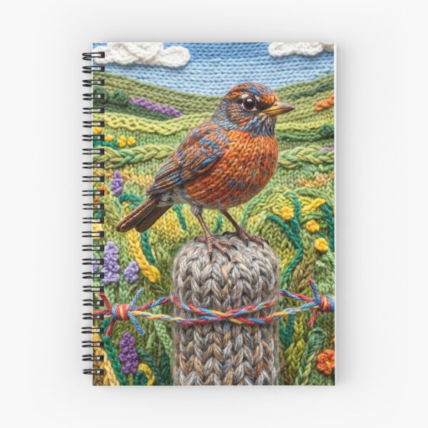 Item preview, Yarn Robin on a Yarn Fencepost designed and sold by Tridentulus.