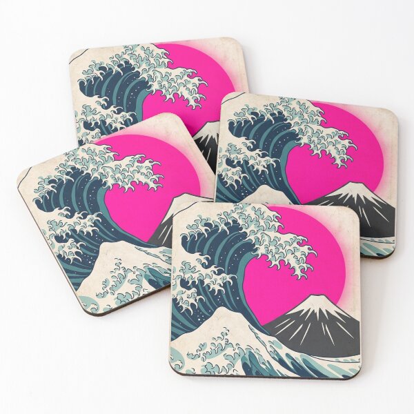 Item preview, Japanese Wave Mountain Sunset Art designed and sold by gopurartwork69.
