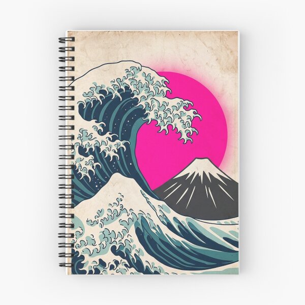 Item preview, Japanese Wave Mountain Sunset Art designed and sold by gopurartwork69.