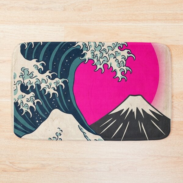 Item preview, Japanese Wave Mountain Sunset Art designed and sold by gopurartwork69.