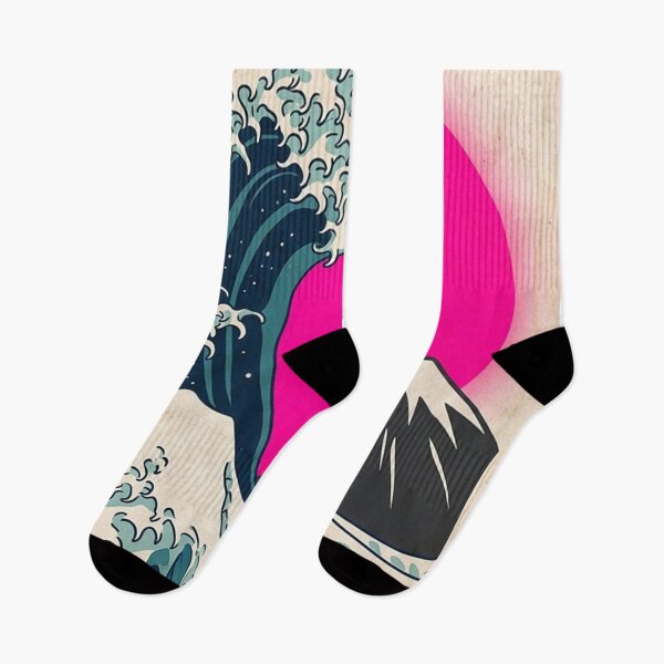 Item preview, Japanese Wave Mountain Sunset Art designed and sold by gopurartwork69.