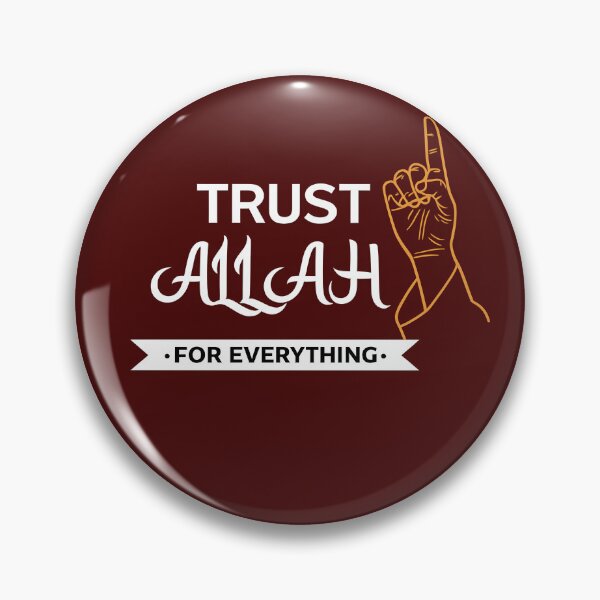 Item preview, Trust Allah – Islamic Faith Typography designed and sold by HamdPrint ⭐⭐⭐⭐⭐.