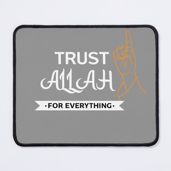 Item preview, Trust Allah – Islamic Faith Typography designed and sold by HamdPrint ⭐⭐⭐⭐⭐.