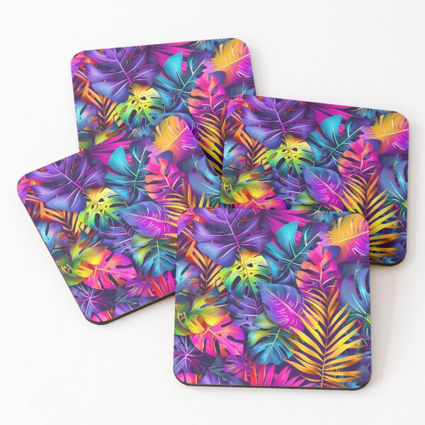 Item preview, Tropical Fantasy Palm Leaves In Neon-Colored Hues  designed and sold by DEC02.