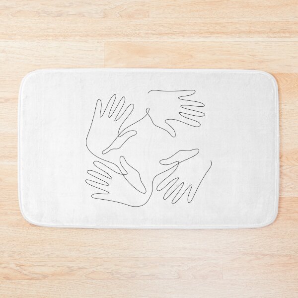 Item preview, 4 hands line art designed and sold by FloFlo8468.