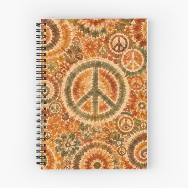 Item preview, Earth Tone Peace Sign Tie Dye Bohemian Hippie designed and sold by PinUpPizzazz.