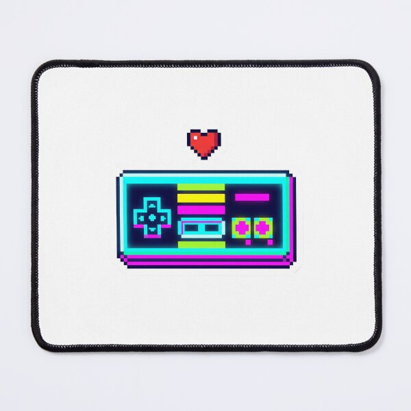 Item preview, Retro 8-Bit Pixel Game Controller Heart  designed and sold by pattman.