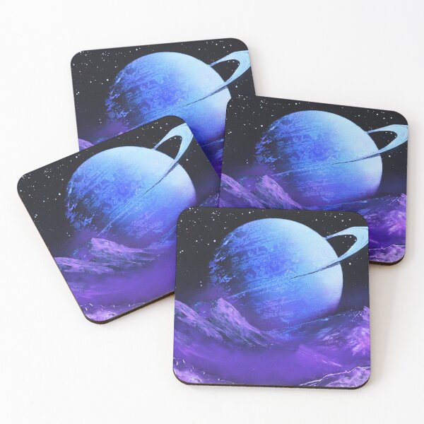 Item preview, Blue Moon Rising over Purple Mountains designed and sold by Lithium Bananas Studios.