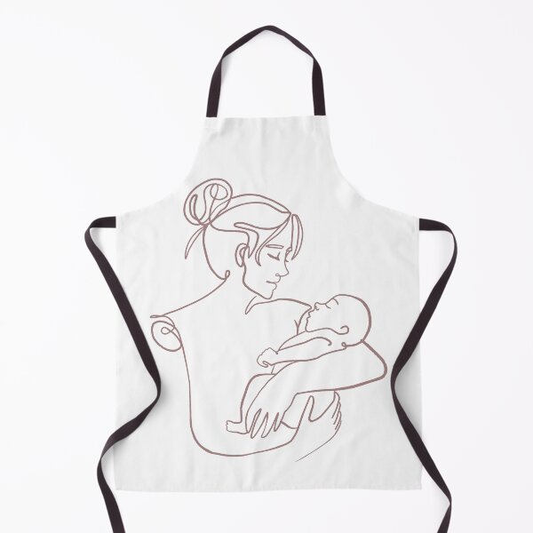Item preview, mother and baby line art designed and sold by FloFlo8468.
