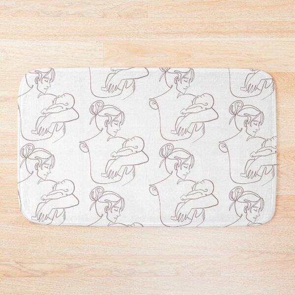Item preview, mother and baby line art designed and sold by FloFlo8468.