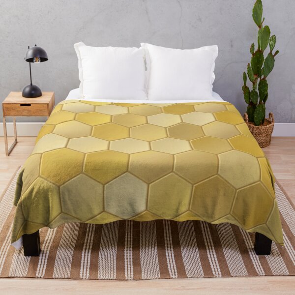 Item preview, Gold Honeycomb Geometric Seamless Pattern - Hexagon Abstract Background designed and sold by FashioonTrends.