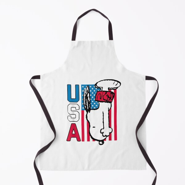 Item preview, Retro Snoopy USA Flag Hug Back View Cartoon designed and sold by Dimeure-ART.