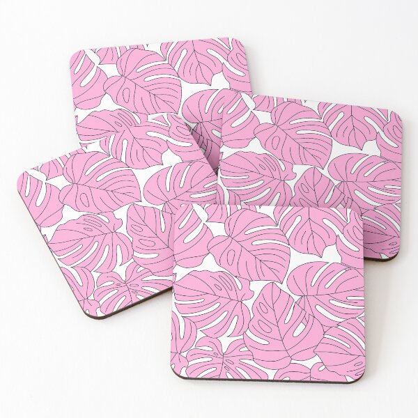 Item preview, Pink Palm Leaves Graphic Design Pattern On White designed and sold by DEC02.