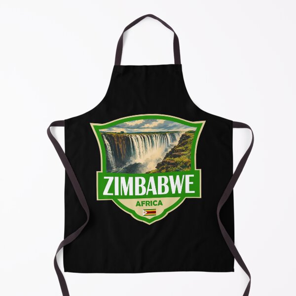 Item preview, Zimbabwe Illustration Retro Badge designed and sold by KrisSidDesigns.