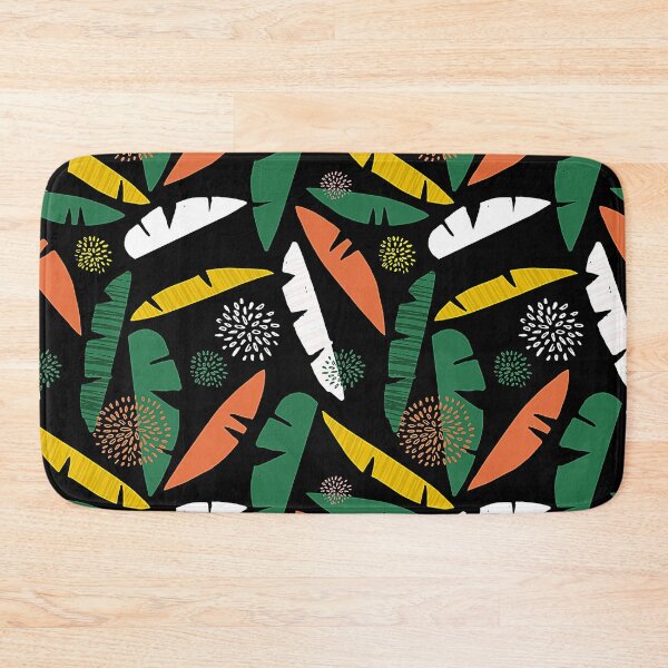 Item preview, Tangerine, Yellow And Green Palm Leaves Artsy Pattern designed and sold by DEC02.