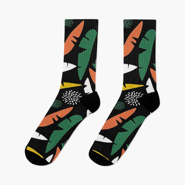 Item preview, Tangerine, Yellow And Green Palm Leaves Artsy Pattern designed and sold by DEC02.