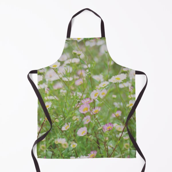 Item preview, Pink and white field daisies on a green background designed and sold by jaynerushton.