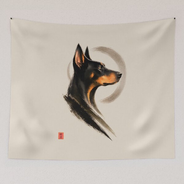Item preview, Shōjin: The Vigilant Doberman designed and sold by Sanctum Icons.