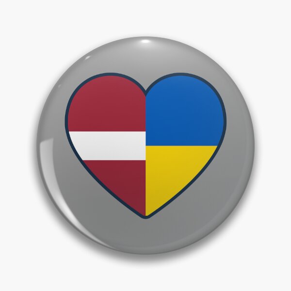 Item preview, Latvia Ukraine | 2 Nations 1 Heart designed and sold by sublimesun.