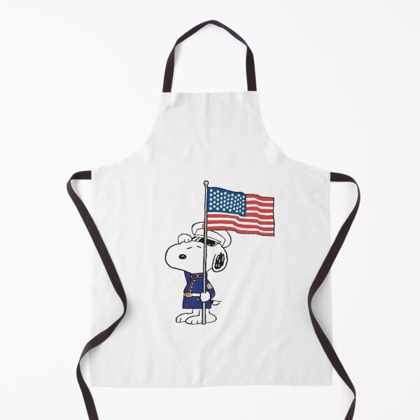 Item preview, Patriotic Snoopy Marine Soldier Saluting USA Flag designed and sold by Dimeure-ART.