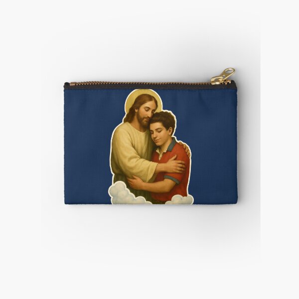 Item preview, Vintage Jesus Hugging Saint Carlo Acutis Christian Faith  designed and sold by Colorfulman.