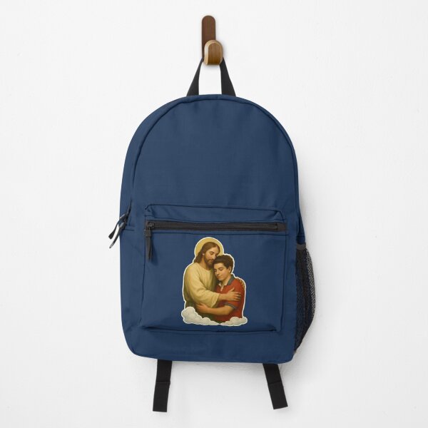 Item preview, Vintage Jesus Hugging Saint Carlo Acutis Christian Faith designed and sold by Colorfulman.